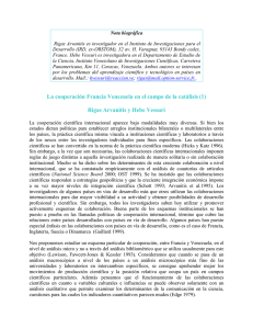 La cooperación Francia Venezuela en el campo de la catálisis