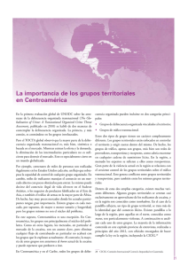 La importancia de los grupos territoriales en Centroamérica