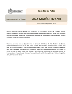 ANA MARÍA LOZANO - Pontificia Universidad Javeriana