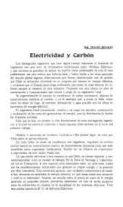 Electricidad y Carbon - Anales del Instituto de Ingenieros de Chile