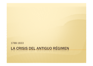La crisis del Antiguo Régimen