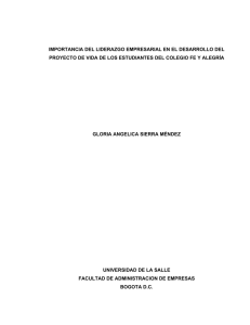 importancia del liderazgo empresarial en el desarrollo del proyecto