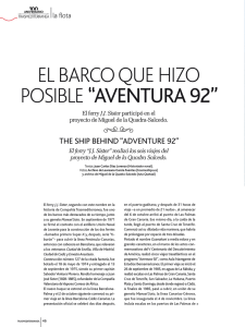 El. BARCO QUE HlZO POSIBLE “AVENTURA 92