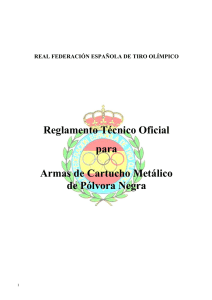 Reglamento Técnico Oficial para Armas de Cartucho Metálico de