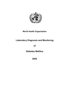 Laboratory Diagnosis and Monitoring of Diabetes