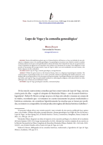 Lope de Vega y la comedia genealógica1