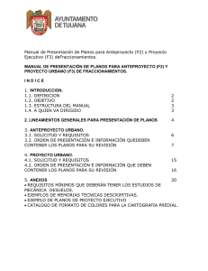 Manual de Presentación de Planos para Anteproyecto (F2)