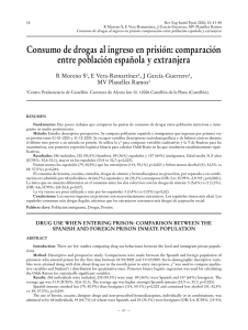 Consumo de drogas al ingreso en prisión: comparación entre