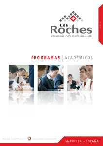 PROGRAMAS ACADÉMICOS - Les Roches Marbella International