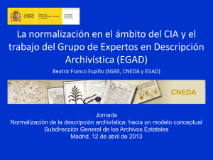 Grupo de Expertos en Descripción Archivística (ICA/EGAD)