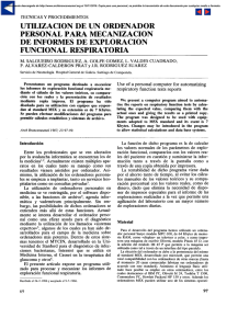 Utilizacion de un ordenador personal para mecanizacion de