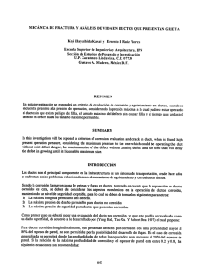 mecánica de fractura y análisis de vida en ductos que