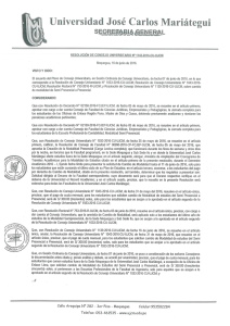 Page 1 Universidad José Carlos Mariátegui SEGREARA GENERAL