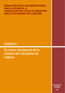 El marco conceptual de la calidad del transporte