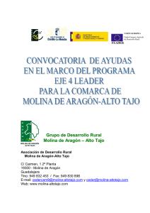 Grupo de Desarrollo Rural Molina de Aragón – Alto Tajo