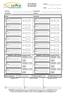 ACTA OFICIAL DE PARTIDOS