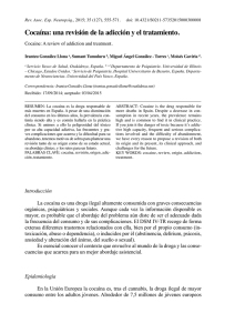 Cocaína: una revisión de la adicción y el tratamiento.