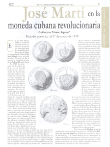 José Martí en la moneda cubana revolucionaria