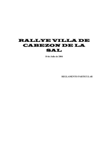 RALLYE VILLA DE CABEZON DE LA SAL