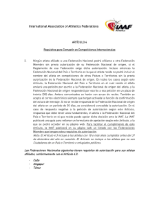 International Association of Athletics Federations