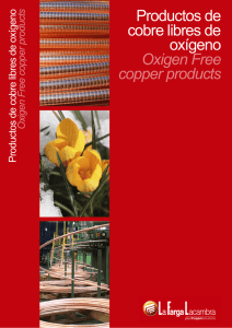 Productos de cobre libres de oxígeno Oxigen Free