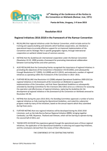 Resolution XII.8 Regional initiatives 2016