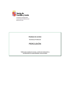 percusión - Conservatorio Profesional de Música de León