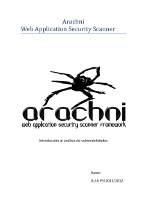 Arachni Web Application Security Scanner