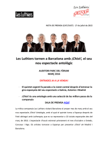 Les Luthiers tornen a Barcelona amb ¡Chist!, el seu nou espectacle