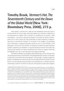 Timothy Brook, Vermeer`s Hat. The Seventeenth Century and the