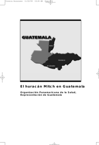 El huracán Mitch en Guatemala - Centro de Información Sobre