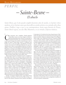 Sainte-Beuve - Letras Libres
