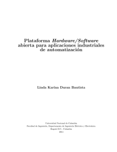 Plataforma Hardware/Software abierta para aplicaciones