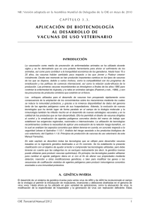 Aplicación de las biotecnologías al desarrollo de vacunas de