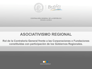 del asociativismo regional - Contraloría General de la República
