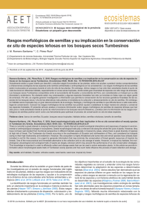 Rasgos morfol&oacute;gicos de semillas y su implicaci&oacute;n en la