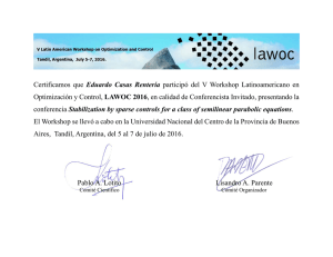 Certificamos que Eduardo Casas Rentería participó del V Workshop