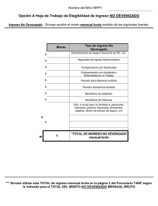 Opción A Hoja de Trabajo de Elegibilidad de