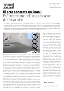 El arte concreto en Brasil Enfrentamientos políticos y espacios de
