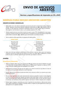 Normas para enviar archivo abierto