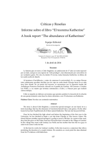 El teorema Katherine - Universidad Politécnica de Madrid