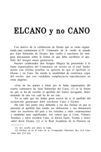 Elcano y no Cano