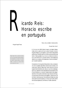 Ricardo Reis: Horacio escribe en portugués