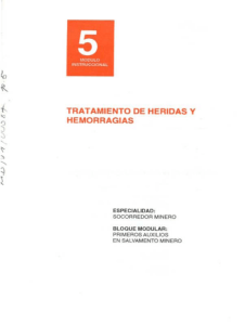 TRATAMIENTO DE HERIDAS Y HEMORRAGIAS