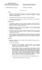 REPUBLICA DE CHILE MINISTERIO DE DEFENSA