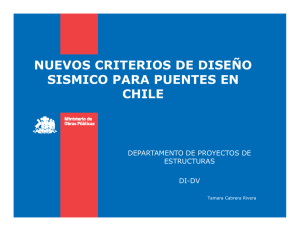 nuevos criterios de diseño sismico para puentes en chile
