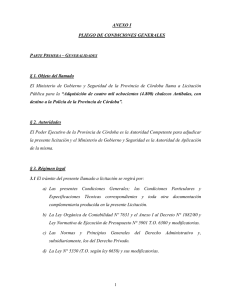 Pliego - Gobierno de la Provincia de Córdoba