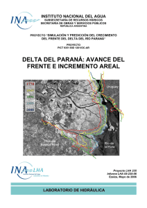 Delta del Paran&aacute;: Avance del Frente e