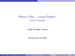 Where`s Wal... I mean Python?