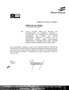 Page 1 Aduana Nacional # N Ñó. Daº AR es es A GERENCIA